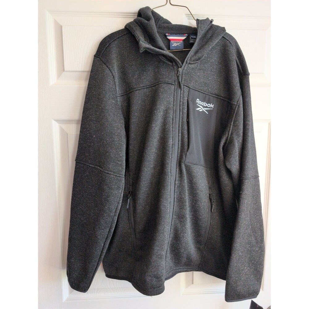 Reebok Men’s Outerwear Knit Jacket Black Size XL OMRB1359
